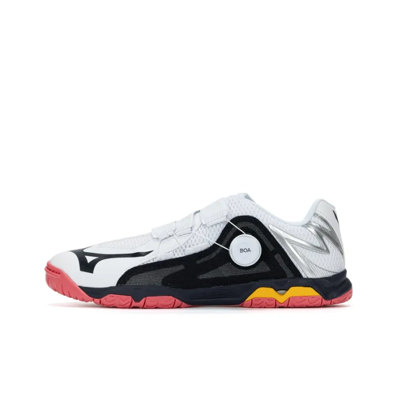 Mizuno Wave Medal Обувь для настольного тенниса Низкий Топ Белый Черный Оранжевый Унисекс