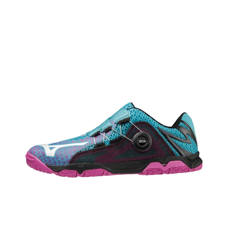 Mizuno Wave Medal Low Верхняя часть топа Рост Обувь для настольного тенниса Unisex Light Синий