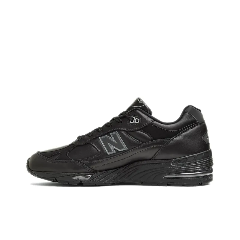New Balance NB 991 V1 Устойчивые к истиранию низкие беговые кроссовки для мужчин полностью черные