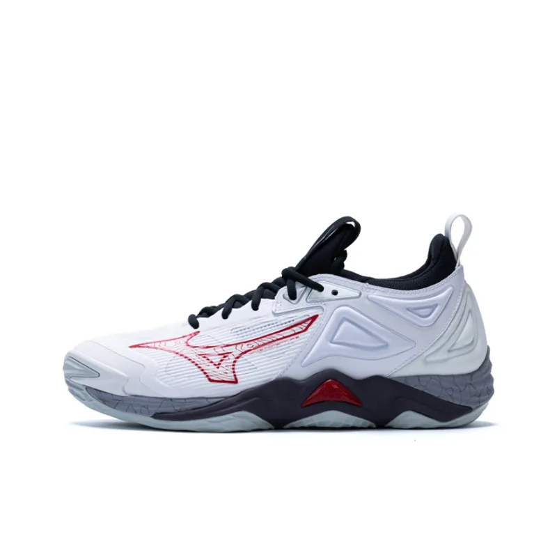 Mizuno Wave Momentum 3 противоскользящая устойчивая к истиранию дышащая низкая обувь для бадминтона унисекс красная
