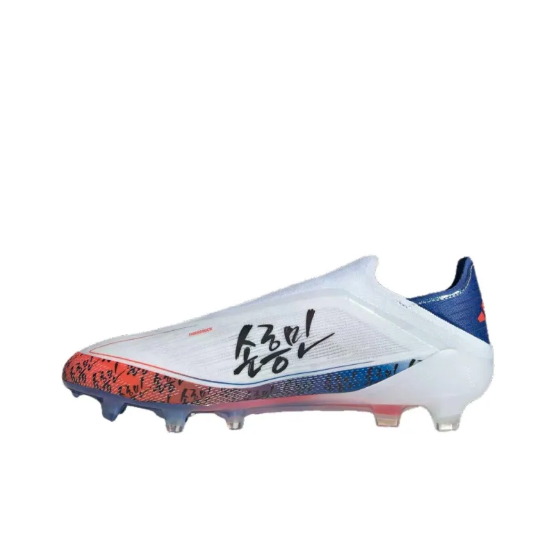 Adidas F50+ Elite Противоскользящие устойчивые к истиранию футбольные бутсы унисекс белые синие красные