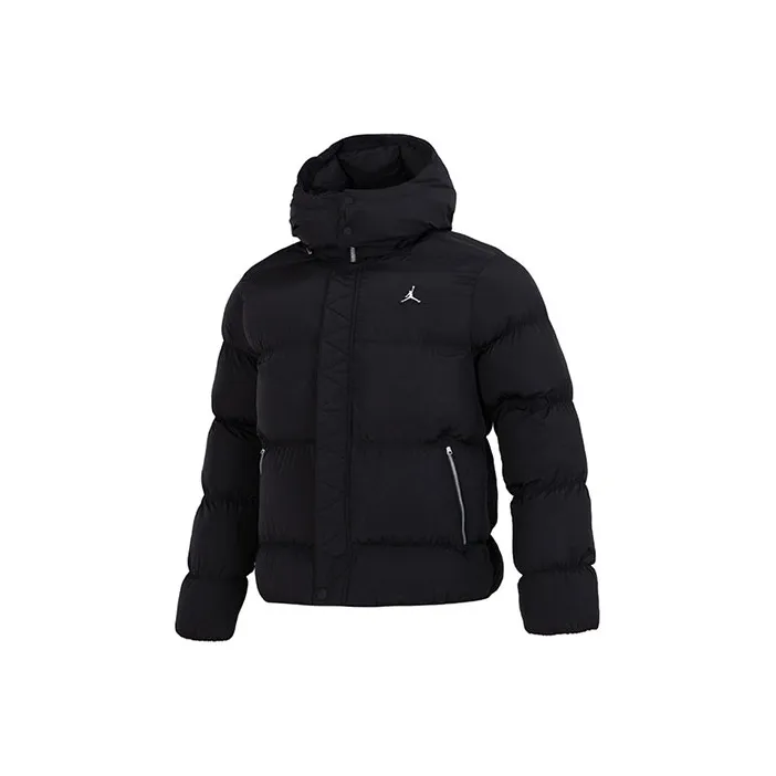 Джордан Хлопковый пуховик Мужской Черный