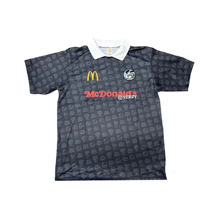 McDonald's Футбол Джерси Унисекс Черный