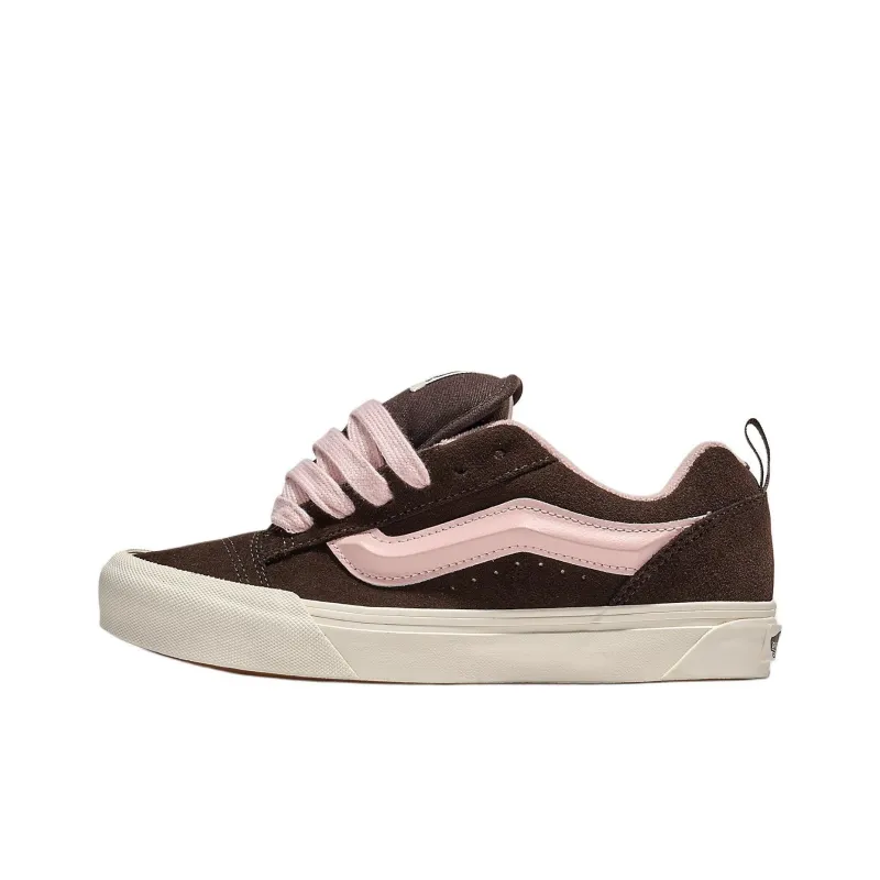 Vans Knu Skool Устойчивые к истиранию низкие скейтбордические кроссовки унисекс коричневого цвета