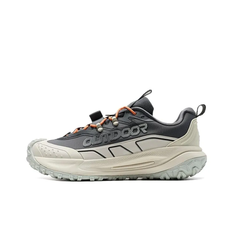 XTEP Slip-resistant и устойчивый к истиранию покрытие Низкий топ Уличная обувь Мужская Серый Белый