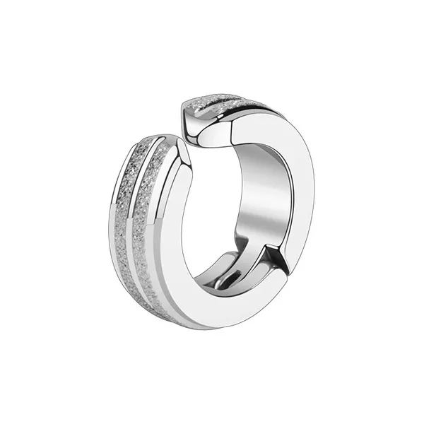 FOREVER MELODY Титановая сталь Нижняя заколка Серьги On Мужской Серебряный