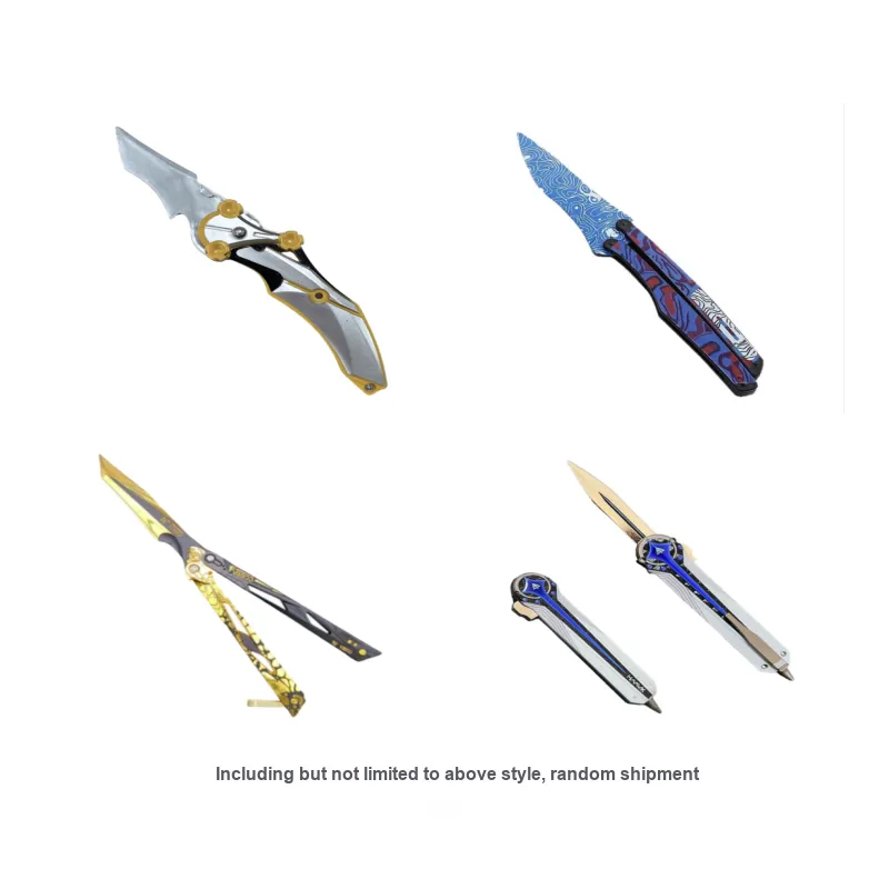 XTHOT Случайный стиль Собранная модель Бабочка Набор для броска ножей Счастливая сумка