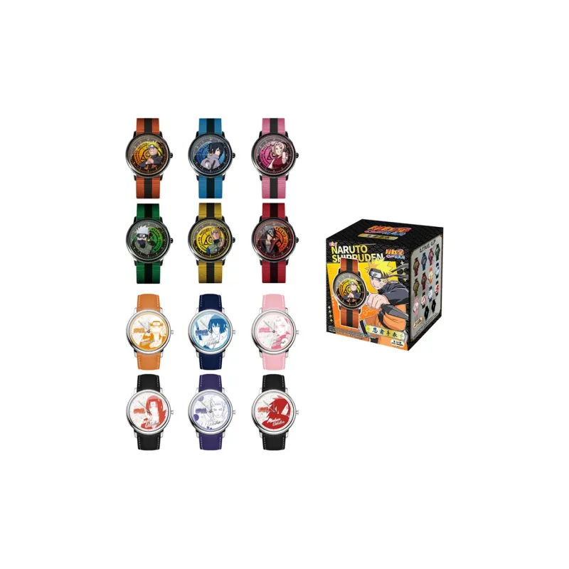 EAKI Naruto Ураганные Хроники Ninja Watch Слепые Коробки Один Mystery Коробка Полная Коробка 12 шт