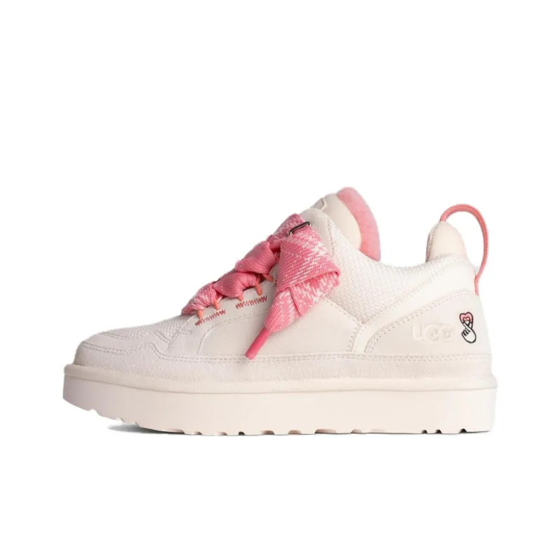 UGG Lowmel Low Топ Casual Женский Бежевый Розовый