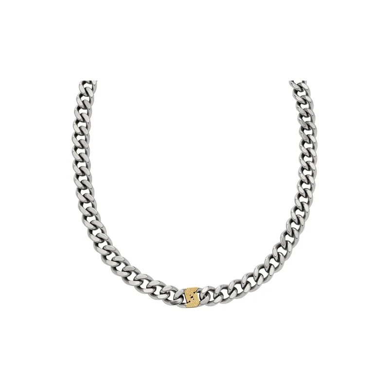 EMPORIO ARMANI Нержавеющая сталь Мужские ожерелья Серебряные