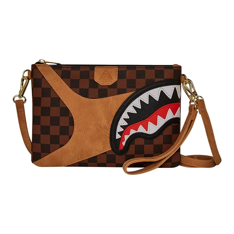 SPRAYGROUND ПВХ клатч унисекс коричневый
