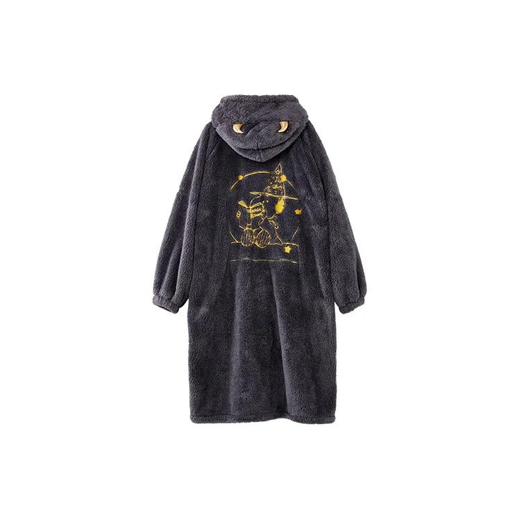 YSO X SNOOPY Мужская ночная рубашка темно-серого цвета