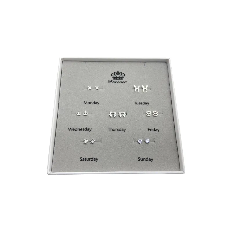 ERXI Серьги-гвоздики из стерлингового серебра 925 пробы для женщин