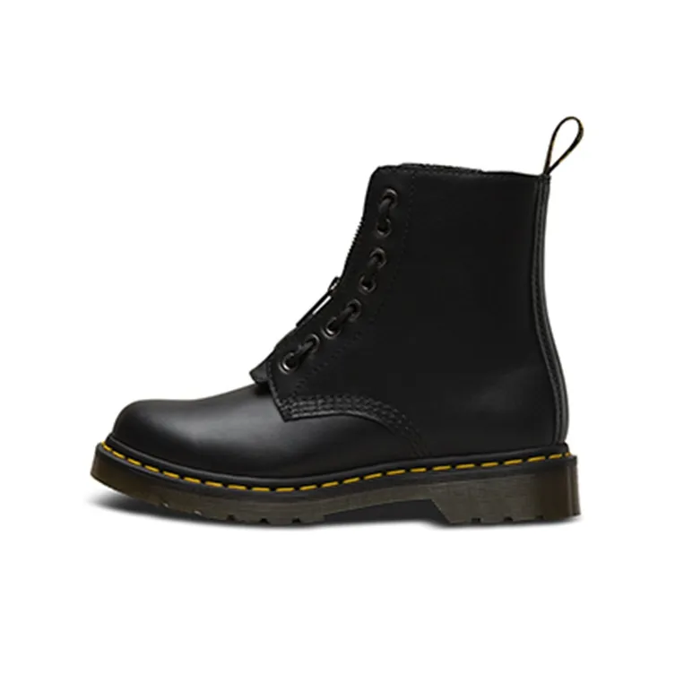 Dr.Martens 1460 Pascal Передняя часть Короткий Мартин Ботинок Женские Черный
