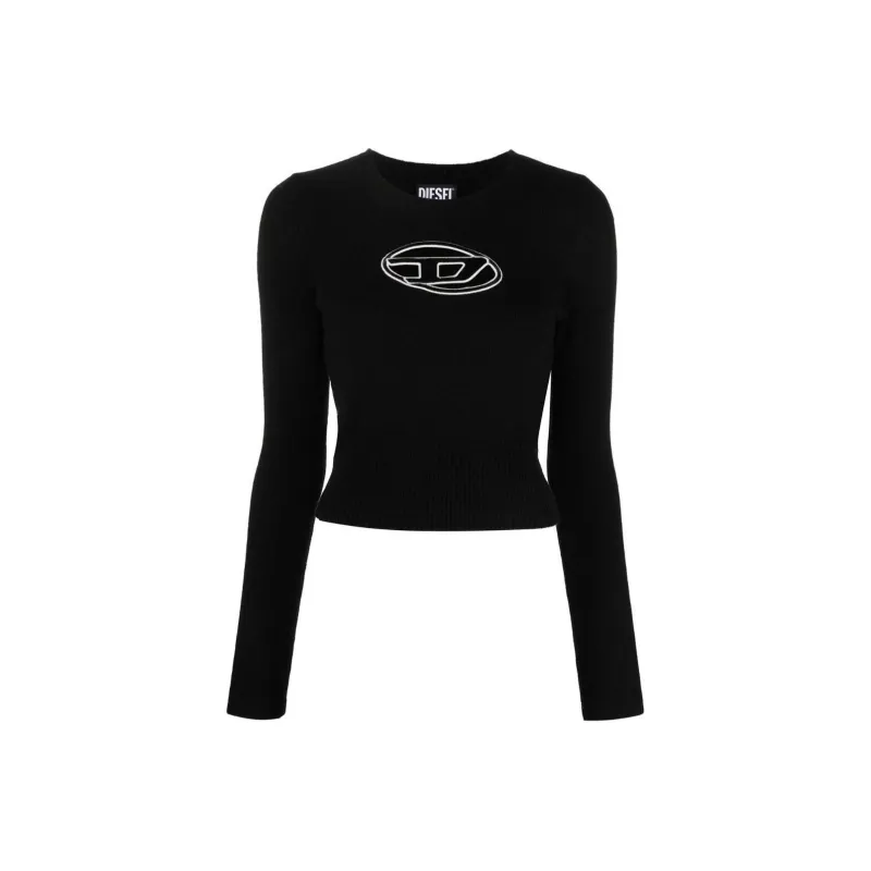 DIESEL FW22 Кашемир Свитер Женский Черный