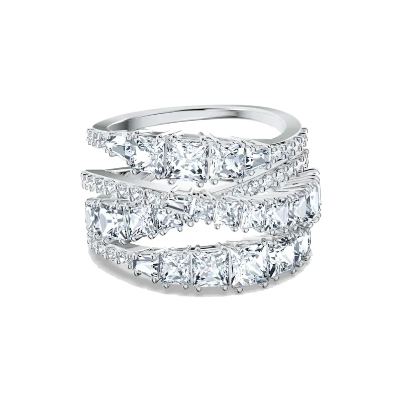 Swarovski Искусственный кристалл Кольца Женское серебро