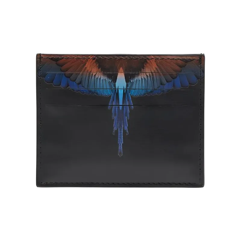 MARCELO BURLON COUNTY OF MILAN Коровья кожа Держатель для карт Держатель для карт Стандартный Мужской Черный
