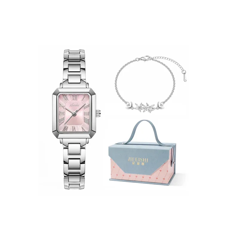 JIFEISHI Кварцевый механизм Часы Женские Синий циферблат