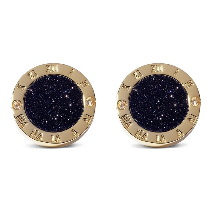 WILLIAM MILTON Латунь, Звездный Небесный Камень Запонки Мужские