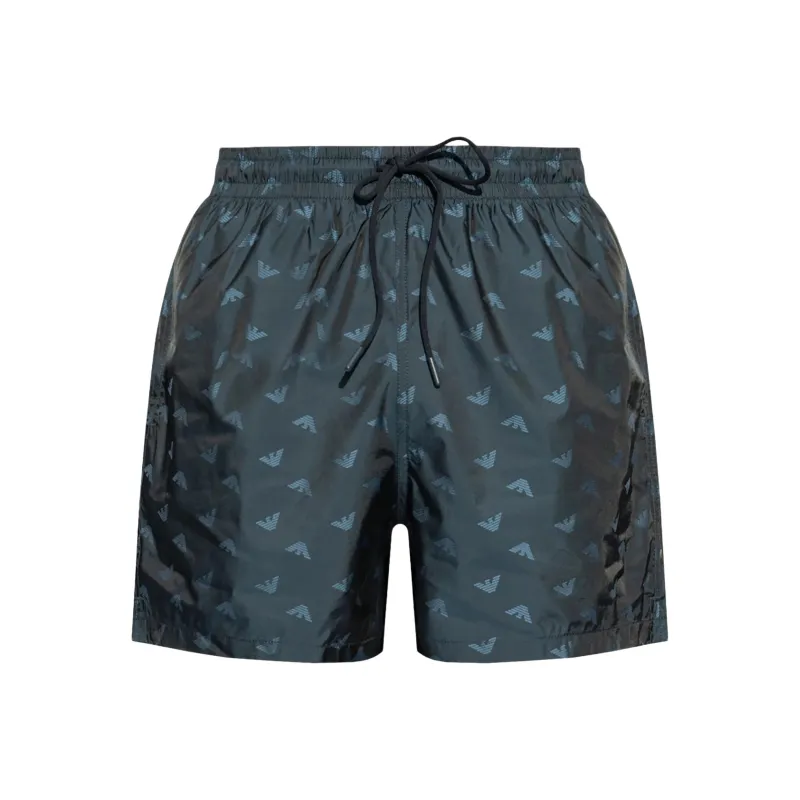 EMPORIO ARMANI SS25 Пляжные шорты Мужские Морской синий