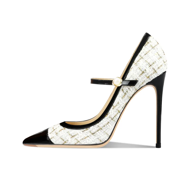 Suyymakk Узкий каблук Высокие каблуки Женские Белые