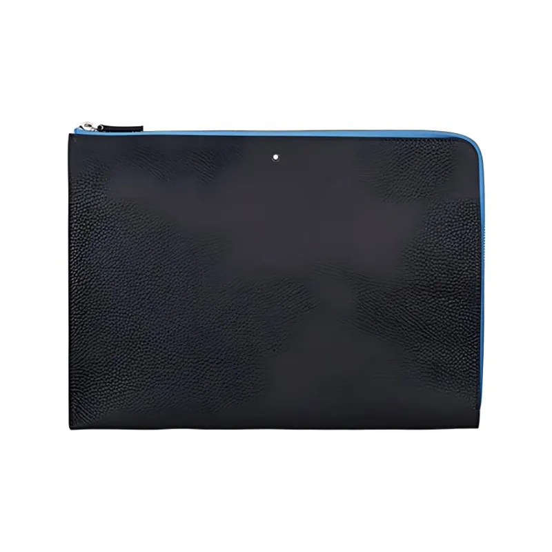 MONTBLANC Large Class Мягкая кожа с рельефной текстурой Клатч Мужской Черный