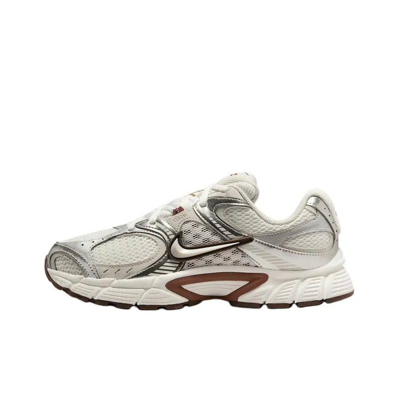 Nike V5 RNR Slip Resistant Abrasion Resistant Дышащий Низкий Топ Беговые кроссовки Женские Белый Коричневый