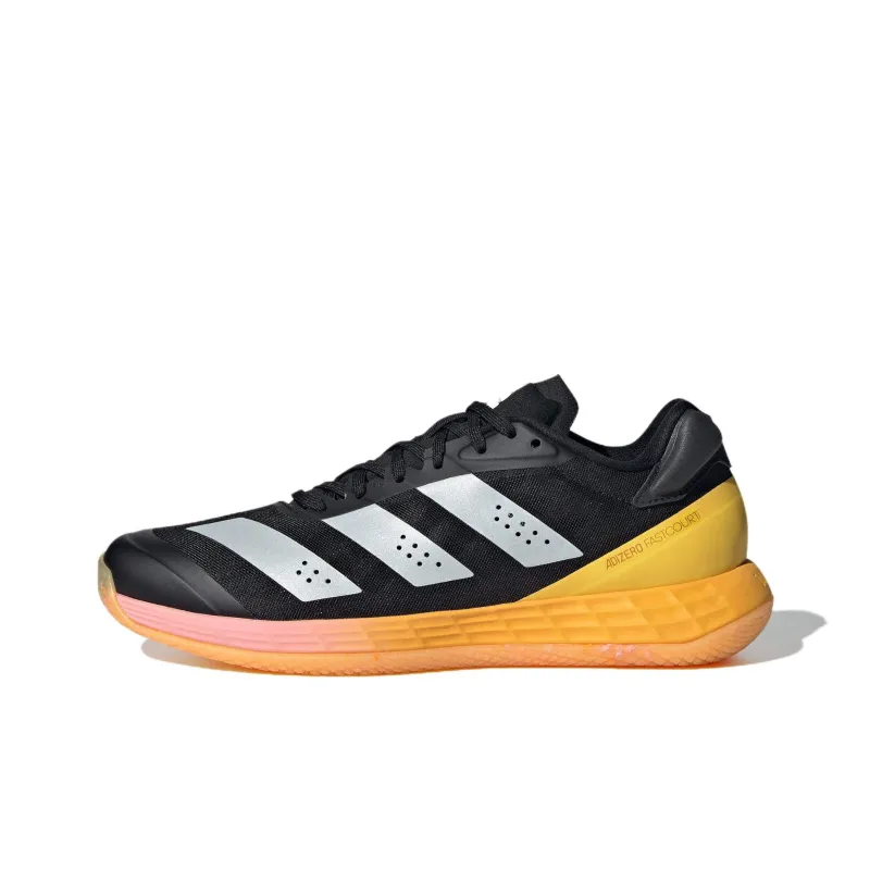 Adidas Adizero Fastcourt Slip Resistant Abrasion Resistant Низкий Топ Кроссовки для тренировок Женские Черный Белый Желтый