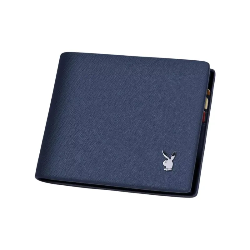 PLAYBOY Collaboration Спилок Коровьей Кожи Кошелек Мужской Черный Синий