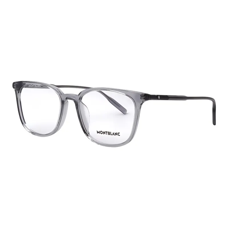 MONTBLANC Пластиковая оправа Oval Оправы для очков Мужской Серый