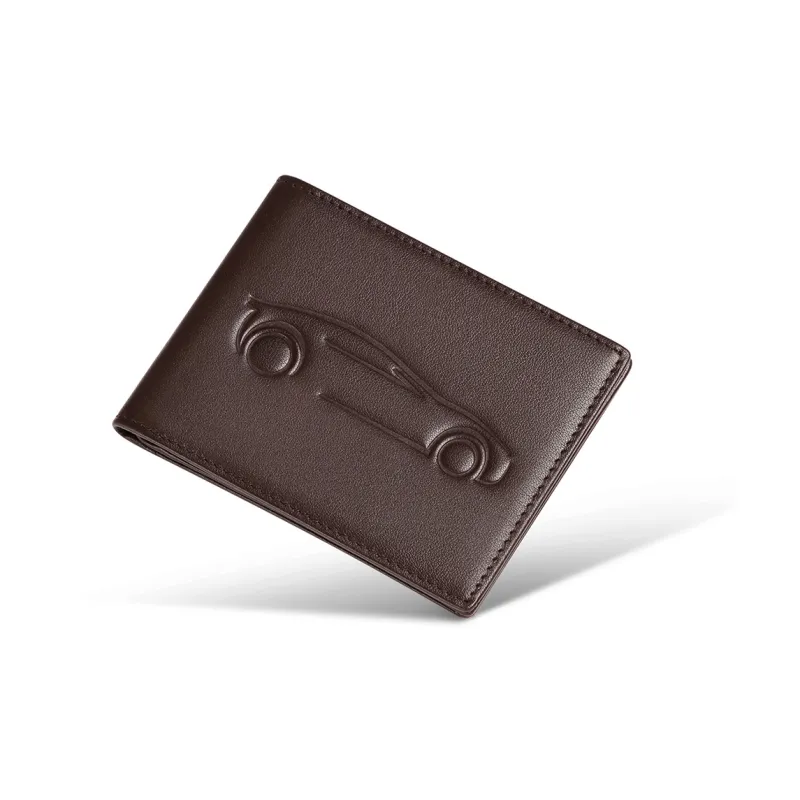 WilliamPOLO Держатель для карт из натуральной коровьей кожи для водительских прав и регистрационных документов Маленький Мужской Многоцветный