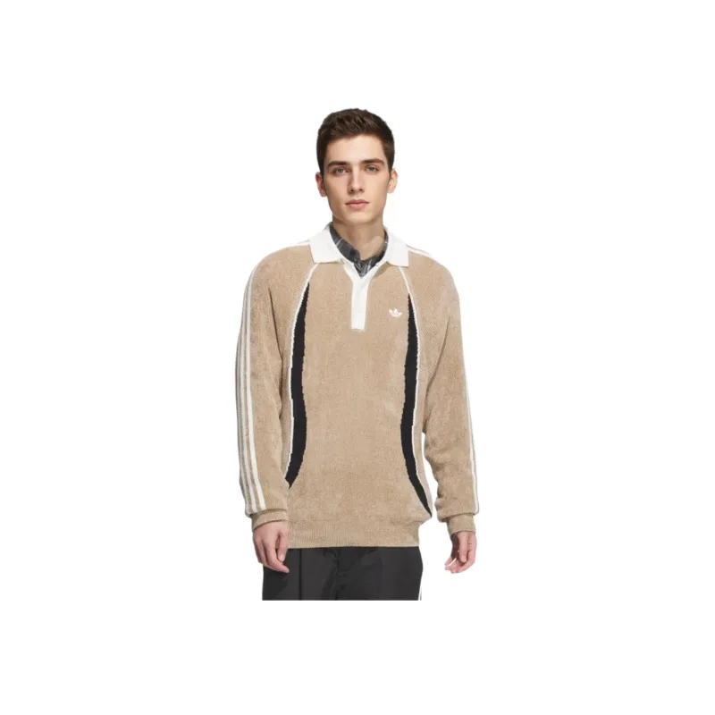 Adidas Originals FW24 Трикотаж Мужской Хаки Коричневый