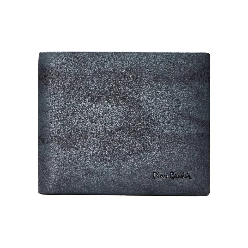 PIERRE CARDIN Натуральная кожа Pure Коровья кожа Монетница Кошелек Мужской Градиентный серый