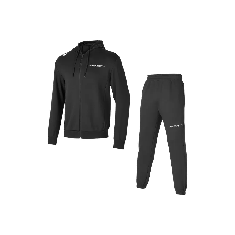 Skechers Basic Sports Series Свитшот Комплект Мужской Угольный Черный