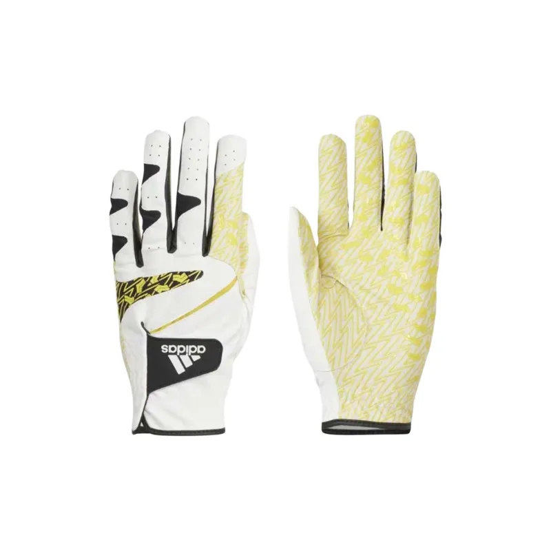 Adidas Полиэстер Перчатки Мужские Белый Желтый