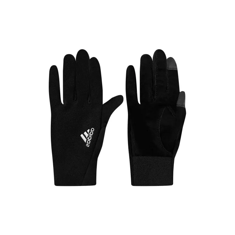 Adidas Полиэстер Хлопок Перчатки Женские Черный