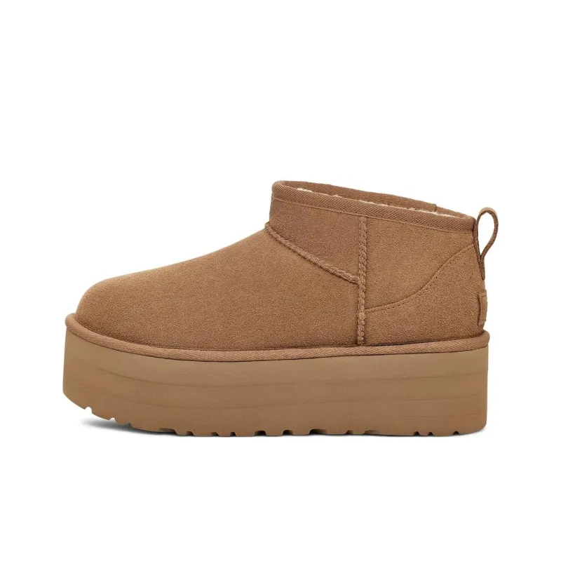 UGG Короткие Снежные Ботинки Женские Каштановые
