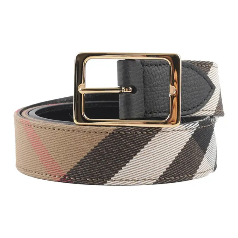 Ремни Burberry из коровьей кожи женские коричневые ширина 3 см