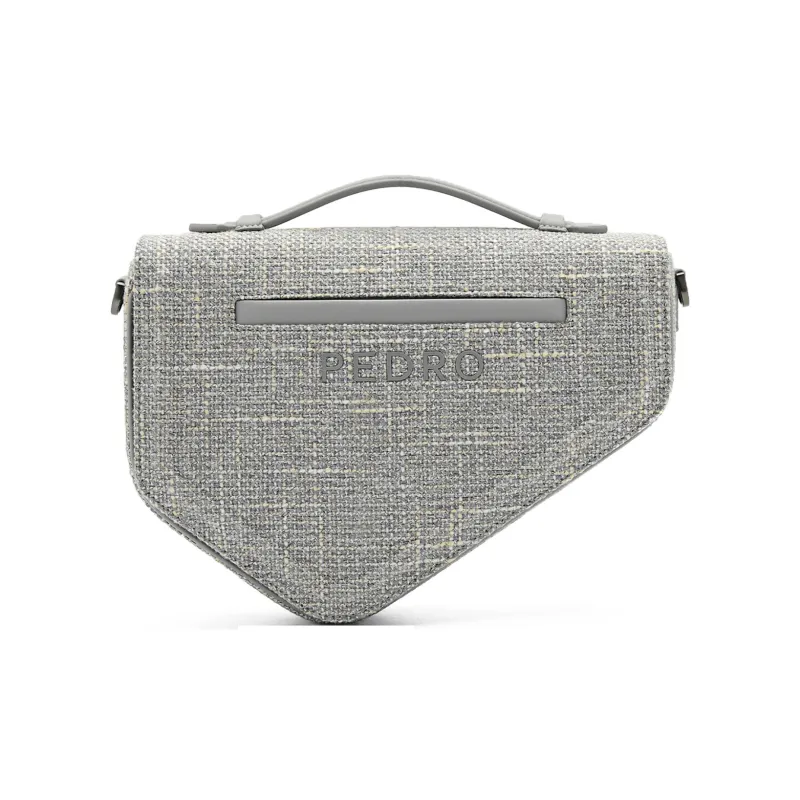Полиуретановая сумка через плечо Pedro сумка стандартная мужская серая