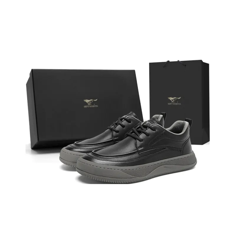 SEPTWOLVES Повседневные кожаные туфли с низким верхом мужские