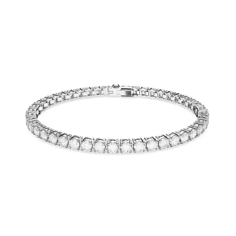 Swarovski Браслеты с синтетическим кубическим цирконием покрытые родием женские