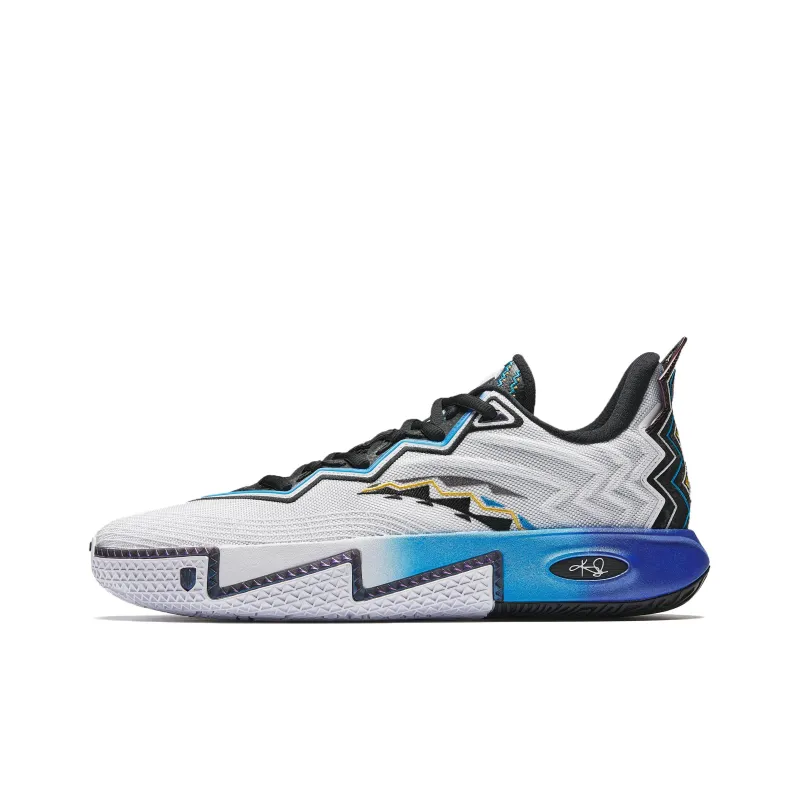 ANTA KAI 2 Амортизация Устойчивость к износу Низкий отскок Баскетбольные кроссовки Мужские Белый Черный Синий