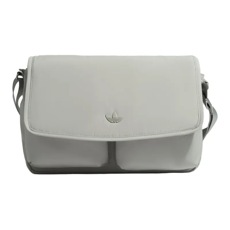 Adidas Originals Переработанный полиэстер Курьерская сумка Сумка через плечо Унисекс Металлический серый