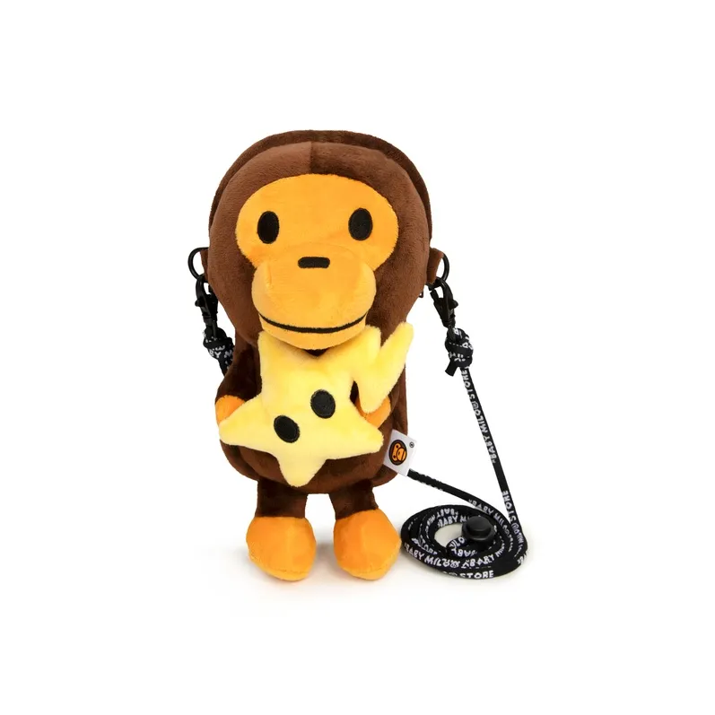 BABY MILO STORE BY A BATHING APE Чехол для телефона из ткани стандартный (стандартный) унисекс коричневый