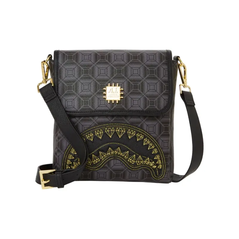 SPRAYGROUND Сумка через плечо PVC Сумка на плечо Стандартная (Стандартная) Унисекс Черная