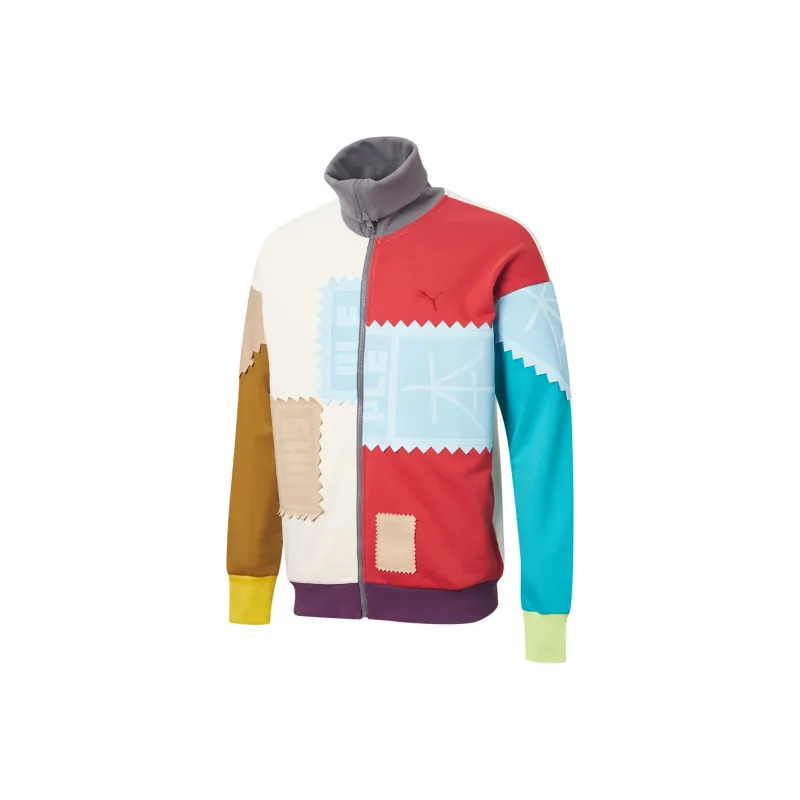 Puma X Michael Lau Воротник-стойка Трикотаж Мужской Цвет эггнога