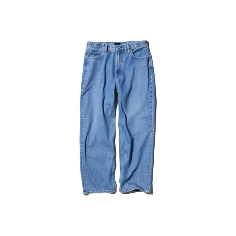 UNIQLO Озерно-голубые унисекс джинсы