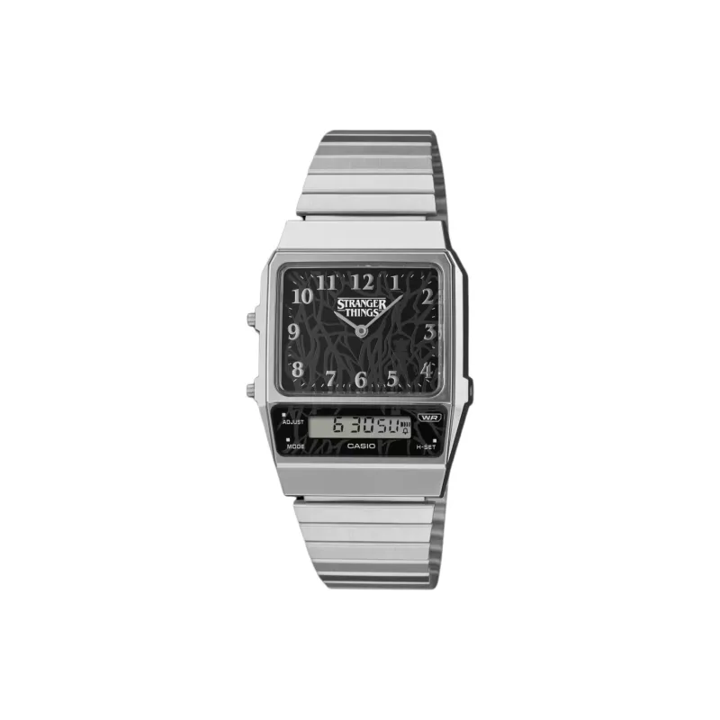 CASIO Classic Collection Кварцевый механизм Нержавеющая сталь Шнуровка Часы Унисекс Серый циферблат