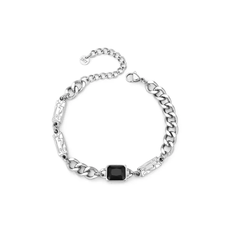 DH7 Нержавеющая сталь Цветная глазурь Ожерелье Унисекс Сердцебиение Признание в любви