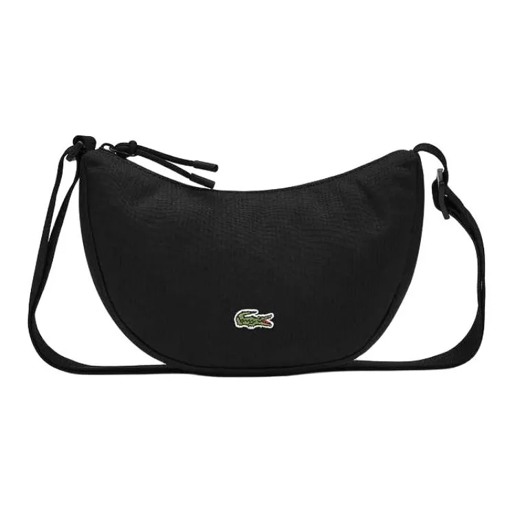 LACOSTE Минималистская сумка через плечо унисекс черная